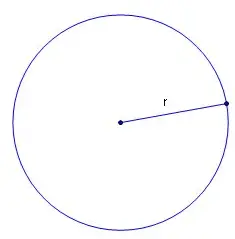 Relation pour calculer la surface d'un cercle 